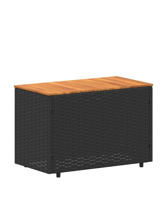 Garten- und Outdoor-Möbelsets 4 Stück Schwarz mit Kissen