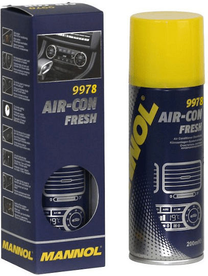 Spray Mannol Air-con Fresh Spray Καθαρισμού Air Condition Αυτοκινήτου Μπόμπα Sct 9978 200ml