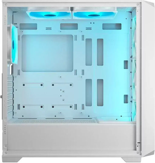 Cougar MX600 Air Gaming Middle Tower Carcasă PC cu Panou Lateral și Iluminare RGB Alb