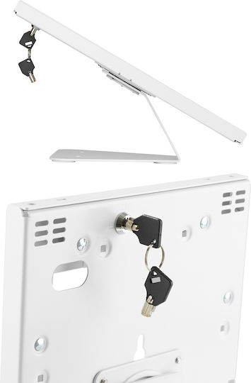 Maclean Energy Tabletständer Wand bis 10.5" in Weiß Farbe