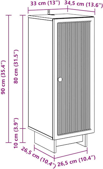 Boden-Küchenschrank Sonoma 33x34,5x90cm