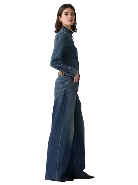 XL Straight Women's Jean Pants in Loose Fit Last Thursday Blue