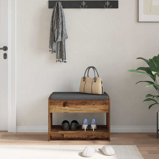 Hallway Furniture with Bench Old Wood 63x38x45 cm