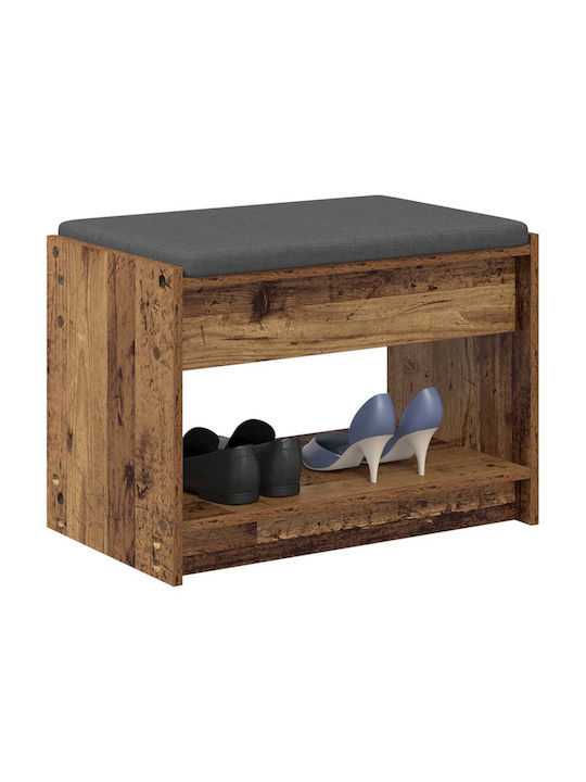 Hallway Furniture with Bench Old Wood 63x38x45 cm
