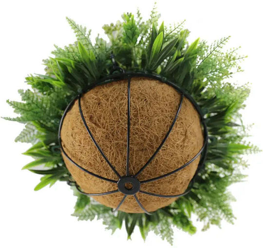 Decorative Greenery Hanging Basket Ø28cm Hd Fern
