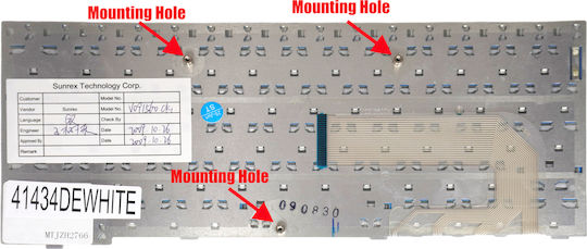 German Keyboard for Laptop Samsung N120 N510 NP-120 NP-510 V091560BK1 V091560CS1 BA59-02524B BA59-02523B BA59-02524A V091560BS1 V091560CK1 DE White Code 41434dewhite