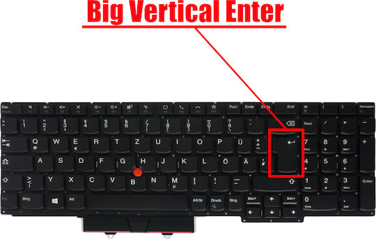 Deutsche Tastatur Für Laptop German Laptop Keyboard Lenovo Thinkpad E15 20rd 20re Gen 1 E15 Gen 2 20t8 20t9 5m10w64513 01xy010 Sn20u63990 987abzv De No Frame Pointer Black Κωδ.40949denofrtype2