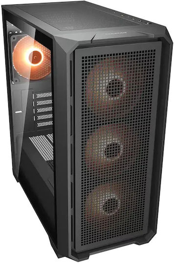 Cougar MX600 Mini V2 Pro Gaming Мини Кула Кутия За Компютър Със Страничен Прозорец И ARGB Осветление Черна