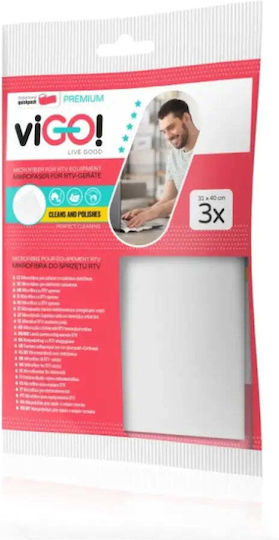 Microfiber Dust-free Dust Cloth 3pcs Premium Vigo