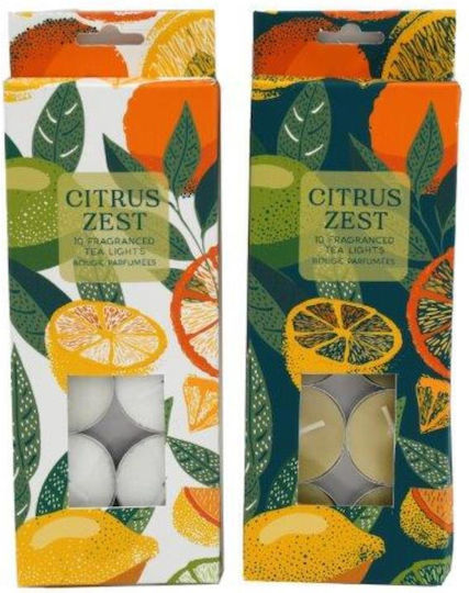 Teelichter Aromatisch in Gelber Farbe 10 Stück
