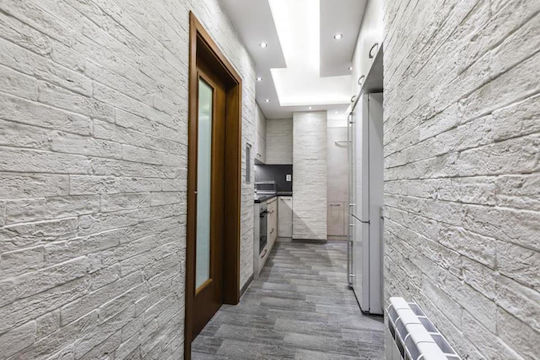 3D Стенен Панел Бял 24x6x1.1см