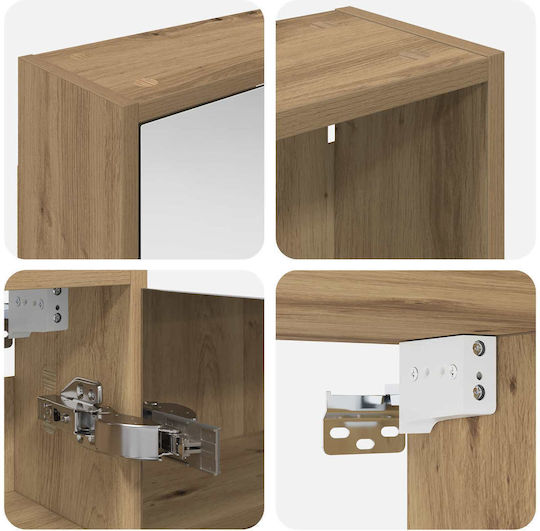 vidaXL 3403799 Badezimmerspiegel mit LED mit Schrank 106x16cm Transparent vidaXL 3403799 Badezimmerspiegel mit LED mit Schrank 106x16cm Transparent