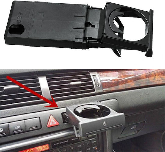 Car Cup Holder Cup holder Audi A6 C5 Foldable 1 Position with Screws