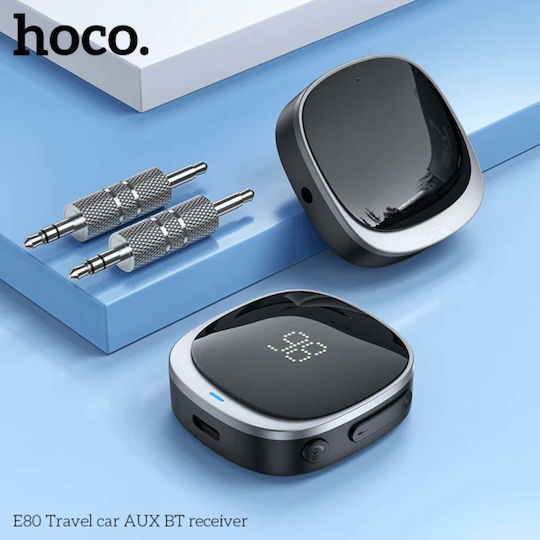 Adapter Aux Bluetooth Jack 3,5 Mm Hoco Display E80 Black