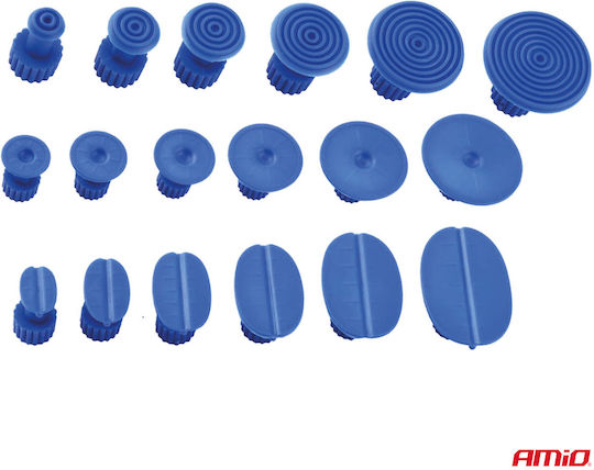 Amio-kit Sheet Metal Repair Dents Vehicle Body Inertial Hammer Type 18 Adaptors Passenger Cars-1 Set 04597/am 04597/am
