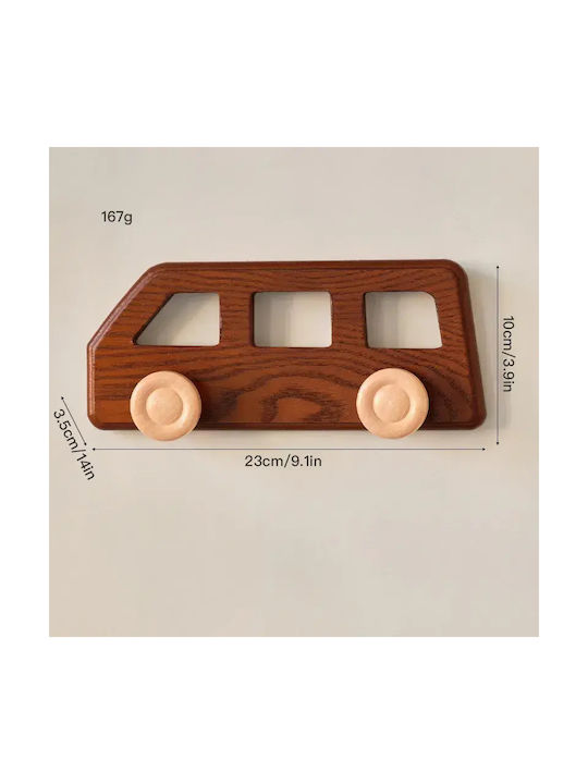 Pandaboo Kids Wall Hanger Multi Hook Wooden 3 Pieces