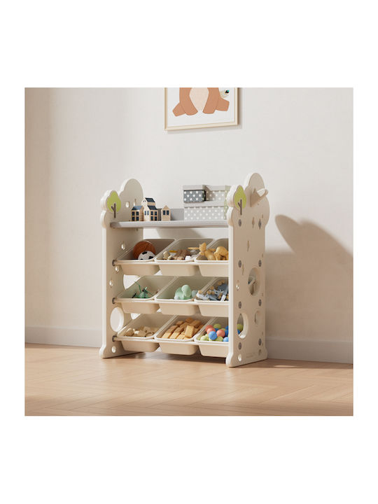 Plastic Floor Bookcase White