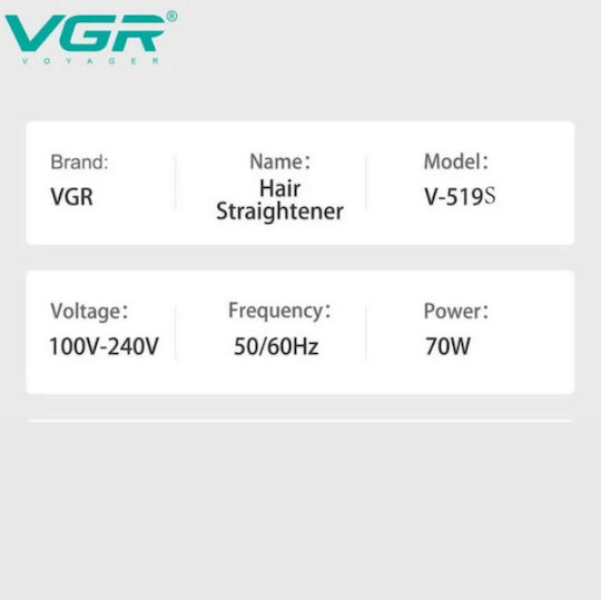 VGR 28834 Haarglätter mit Keramikplatten