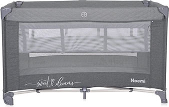 Lorreli Noemi Playpen 2 Levels With Mattress Green