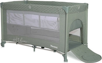 Lorreli Noemi Playpen 2 Levels With Mattress Green