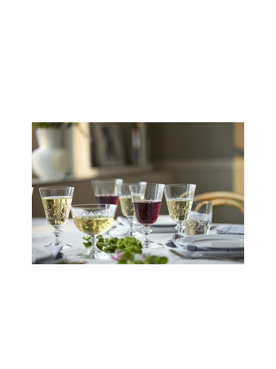 Lyngby Eaton Set Glasses for White and Red Wine Made of Glass Goblets 260ml 2 Pieces