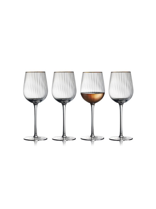 Lyngby Glass Set Glasses for White Wine from Glass Goblets 300ml 4 Pieces