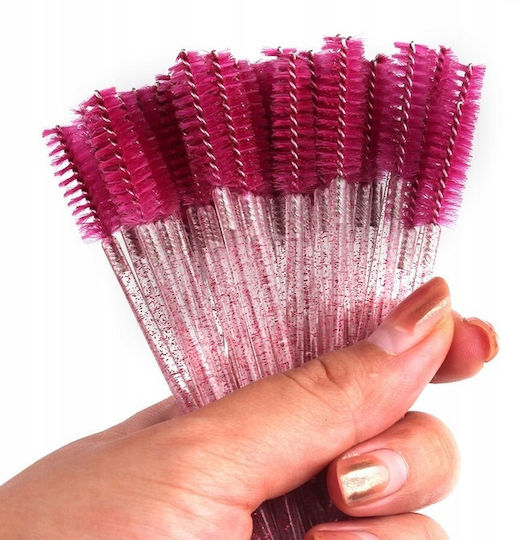 Set 50 Perii De Sprâncene De Unică Folosință Zola 9.5 Cm Lungime Roz