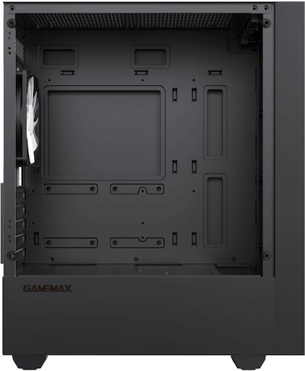 GameMax EDGE Gaming Mini Tower Computer Case with Side Window Black