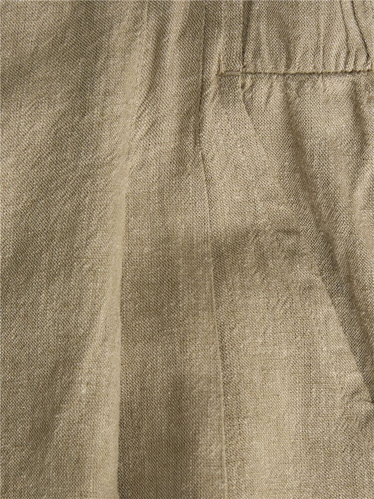 Women's Linen Shorts Beige