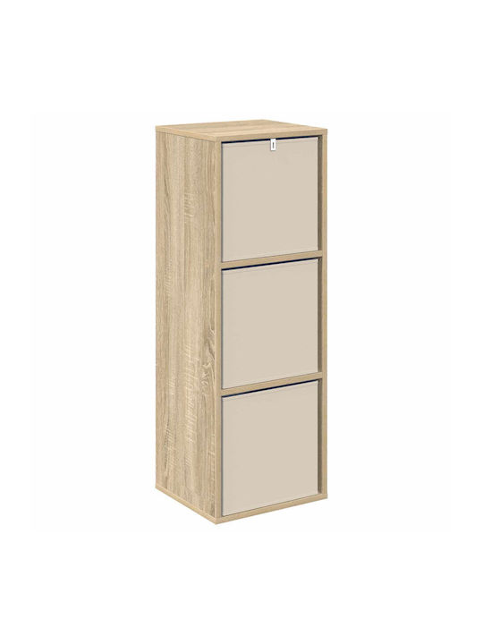 Wooden Storage Cabinet with 3 Drawers M35xW32xH99.5cm