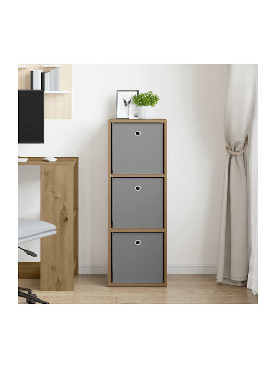 Wooden Storage Drawers with 3 Drawers M35xW32xH99.5cm
