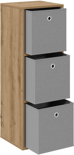 Wooden Storage Drawers with 3 Drawers M35xW32xH99.5cm