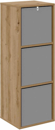 Wooden Storage Drawers with 3 Drawers M35xW32xH99.5cm