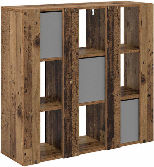 Wohnzimmerschrank aus Spanplatte in Altholzoptik 88,5 x 29 x 84,5 cm