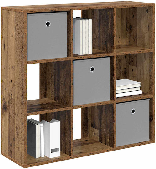 Wohnzimmerschrank aus Spanplatte in Altholzoptik 88,5 x 29 x 84,5 cm