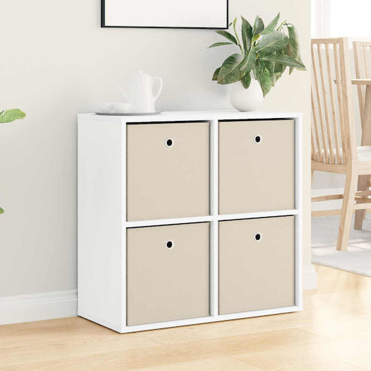 Sertar De Depozitare Din Lemn Cu 4 Sertare L68.5xL32xH67cm