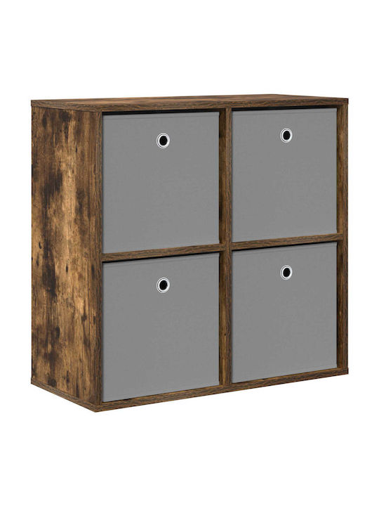 Wooden Storage Drawers with 4 Drawers M68.5xW32xH67 cm