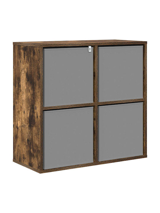 Wooden Storage Drawers with 4 Drawers M68.5xW32xH67 cm