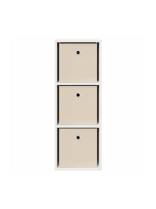Storage Drawer Wooden with 3 Drawers M30.5xW27xH84.5cm