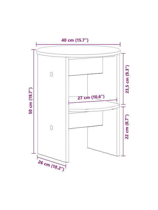 Ντουλάπι Δαπέδου Σκυρόχρωμο Γκρι 40x40x50εκ.