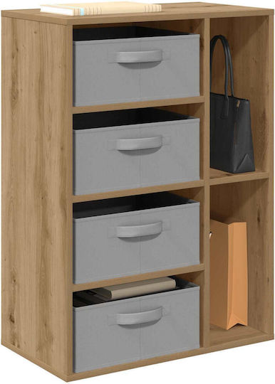 Wohnzimmerschrank aus Spanplatte Artisan-Eiche 60x33,5x84 cm