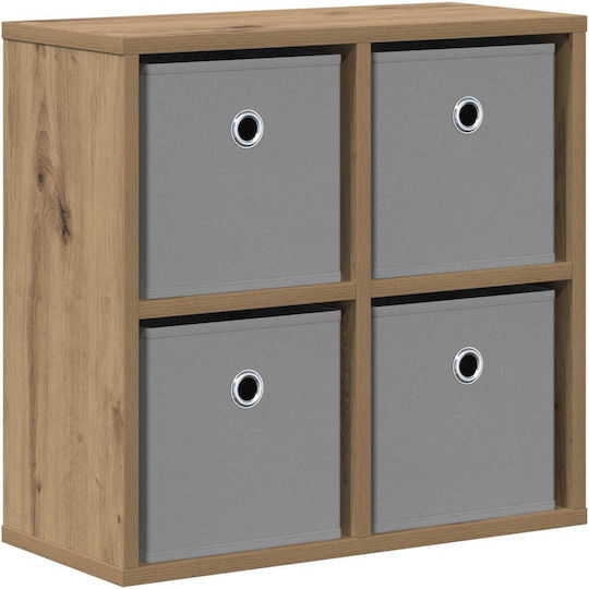 Living Room Display Cabinet Made of Particle Board Artisan Oak 49.5x22x47cm