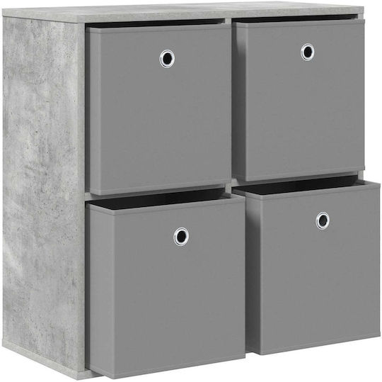 Wooden Storage Drawer Chest with 4 Drawers M68.5xW32xH67cm