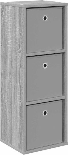Wooden Storage Drawers with 3 Drawers M30.5xW27xH84.5cm
