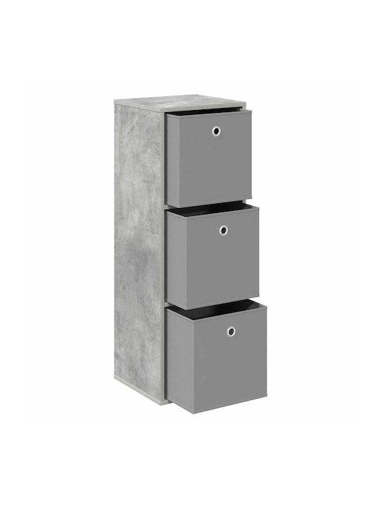 Wooden Storage Cabinet with 3 Drawers M35xW32xH99.5cm