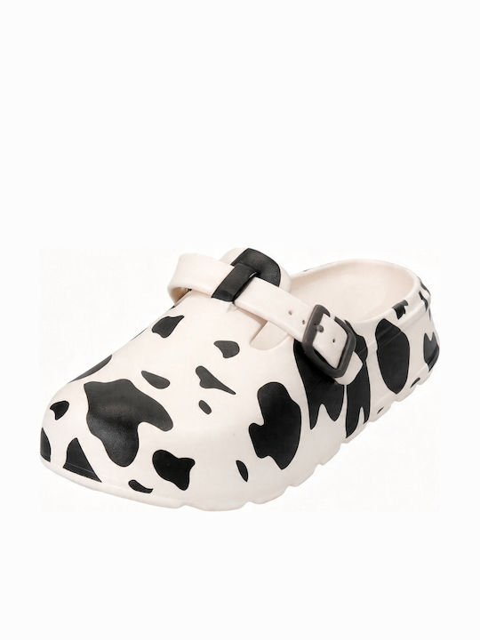 Jomix Damen Holzschuhe Weiße