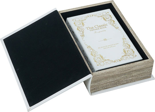Artekko Set of Wooden Decorative Boxes in Book Shape 2 Pieces