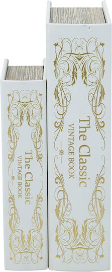 Artekko Set of Wooden Decorative Boxes in Book Shape 2 Pieces