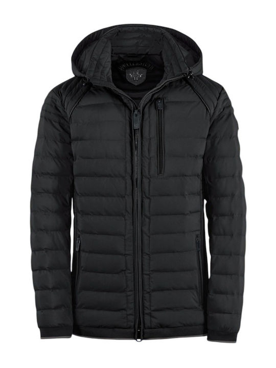 Winter Puffer Waterproof And Windproof Black Jacket
