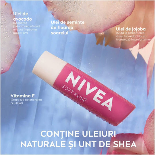 Nivea Soft Rose Lip Balm Soft Rose 4.8gr